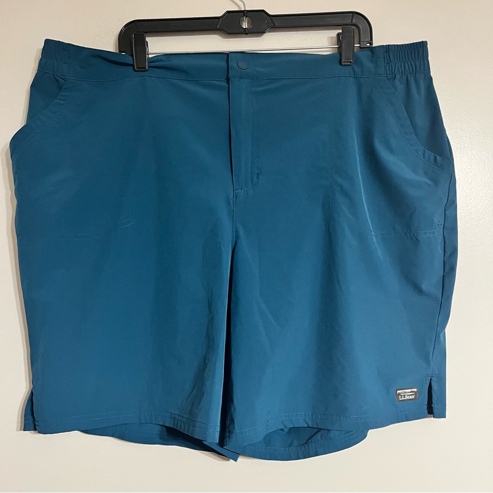 Men’s L.L. Bean‎ Ripstop Hybrid Outdoor Hiking Shorts Size 42x9 Dark Blue/Green